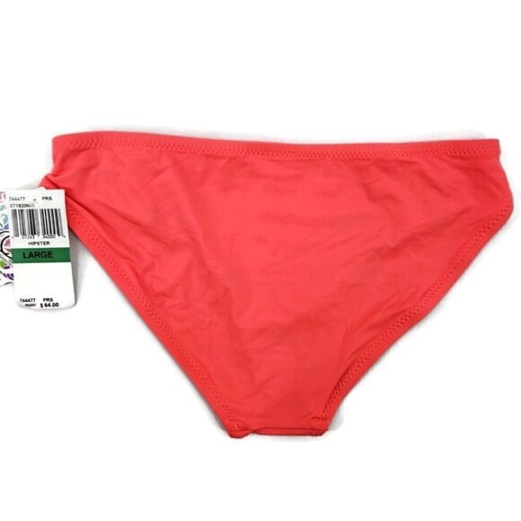 New Becca by Rebecca Virtue Electric Current Bikini Bottoms Womens L Orange - Picture 6 of 6